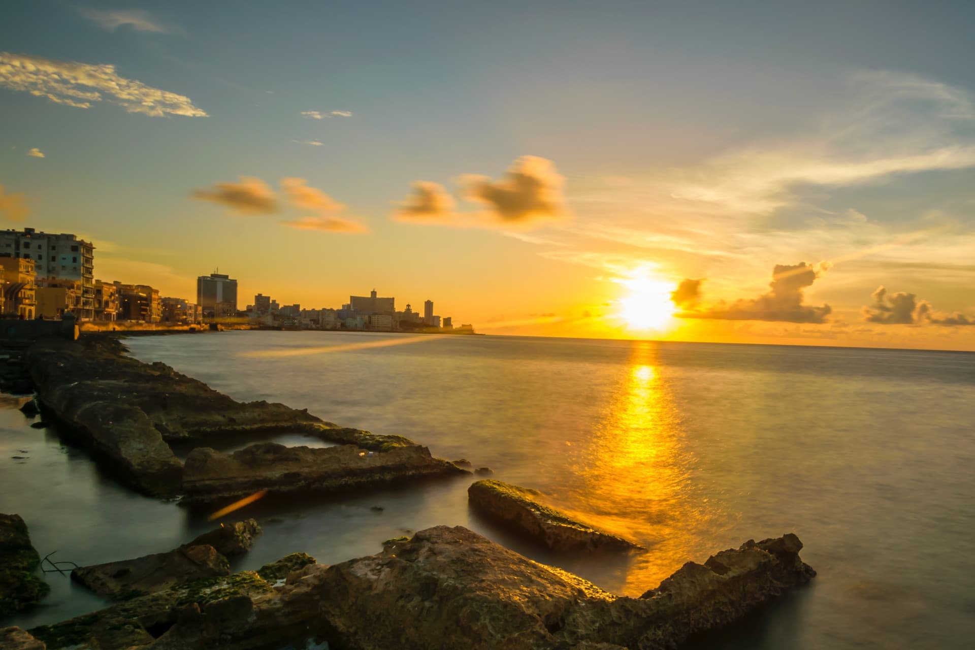 Havana Malecón at sunset