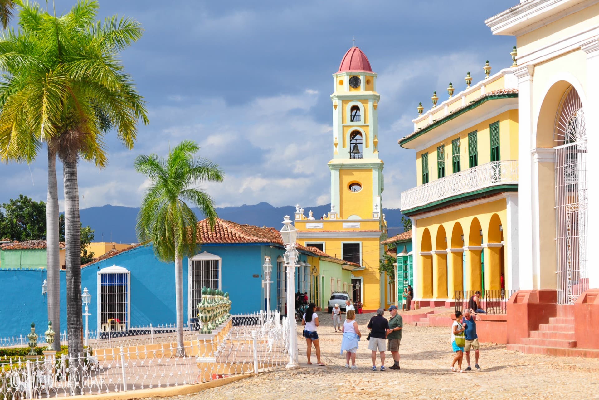 Panoramic view of colonial Trinidad